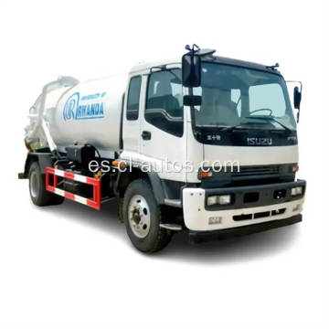 ISUZU 4x2 12cbm camiones de succión de aguas residuales de vacío